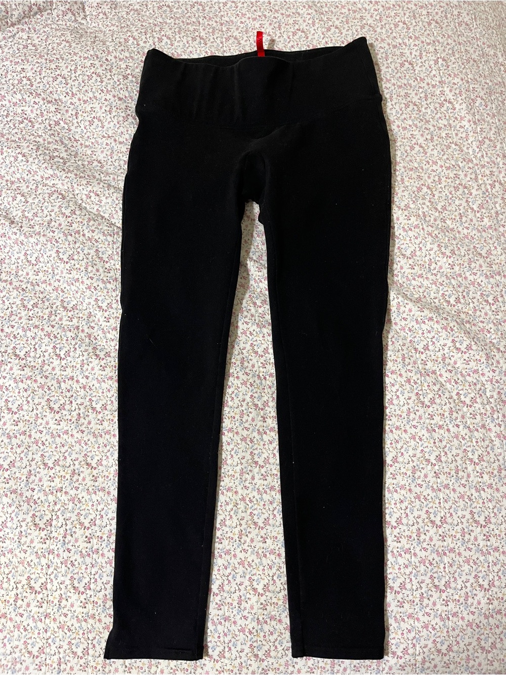 SPANX Black Stretch Leggings. Size Medium